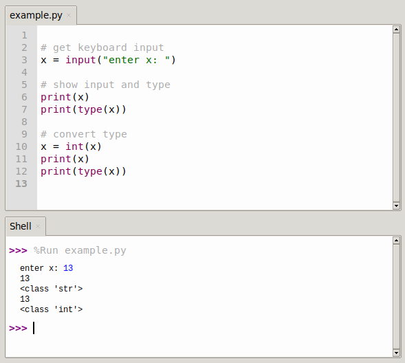 Python input function illustration