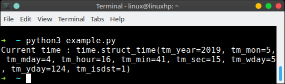 python local time